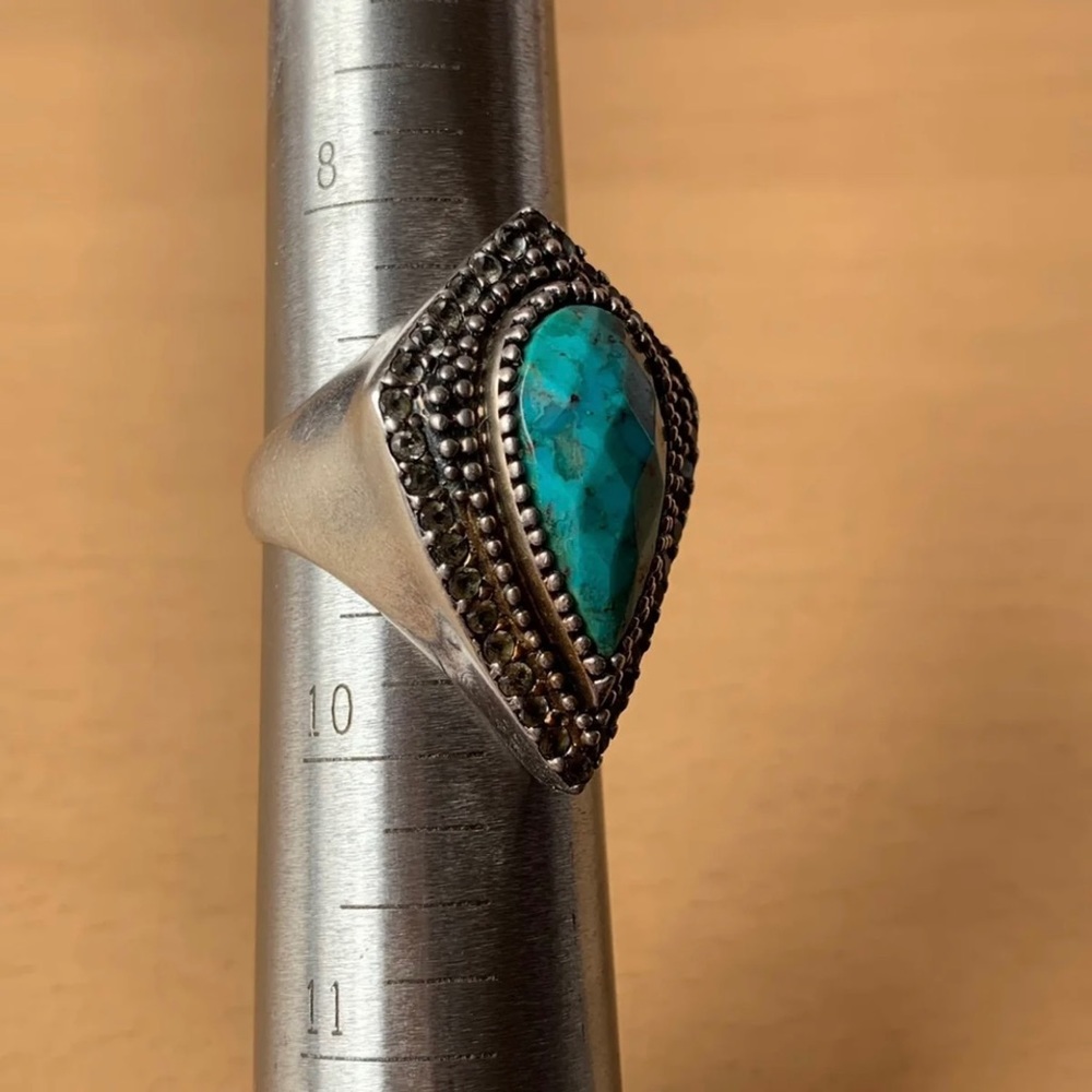 Sterling Silver Turqoise Ring - image 8